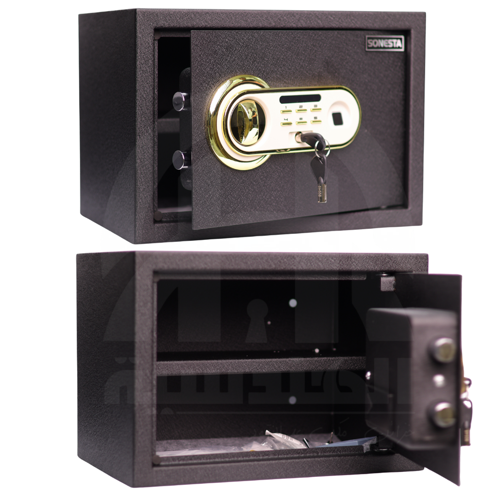 SONESTA 25 خزنة بتقنية البصمة الذكية مع رف داخلي