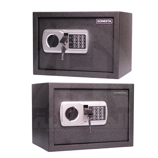 خزنة فندقية سونستا 25 بكلمة مرور ومفتاحين ورف تنظيم