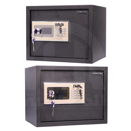 خزنة سونستا عصرية قطيفة بكلمة سر و2 كالون مقاس 30