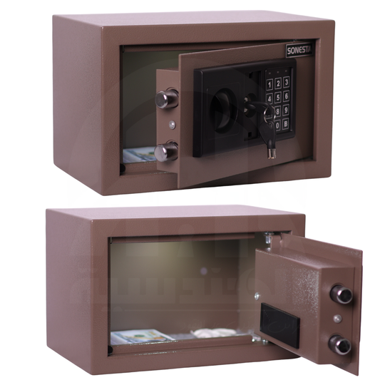 SONESTA 20 خزنة رقمية بكود سري ومفتاح طوارئ